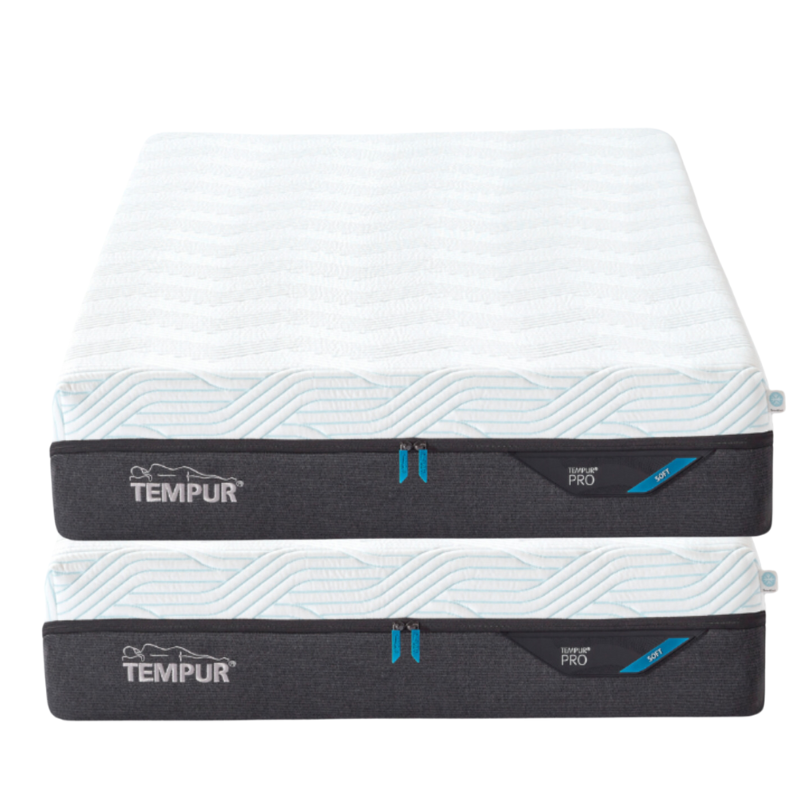 TEMPUR® Pro 21 cm Matras Soft 90 x 200 - Set van 2 stuks - 30% OUTLET